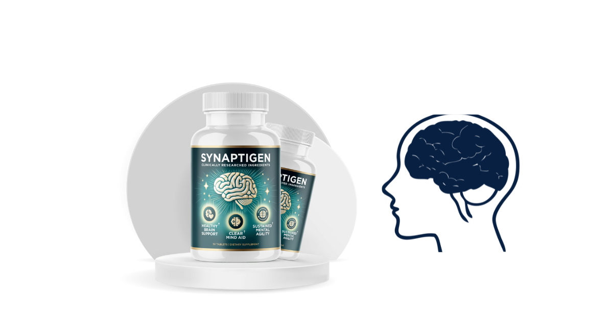 Natural memory support supplement bottle with human face and highlighted brain, representing cognitive health and mental clarity support.